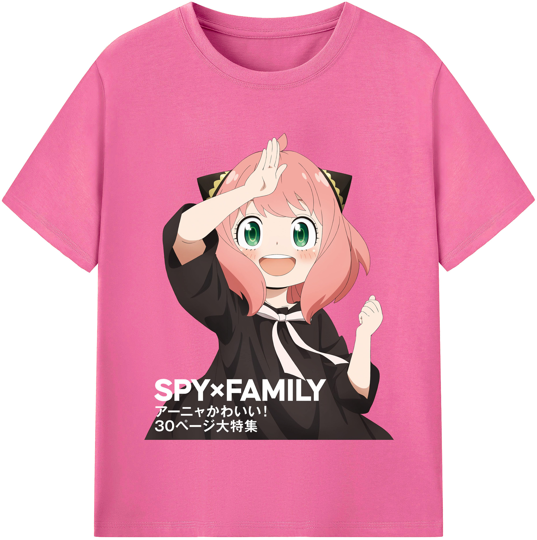 （画像用） SPY×FAMILY间谍家家酒 レディースカジュアルプリントTシャツ（綿100％）